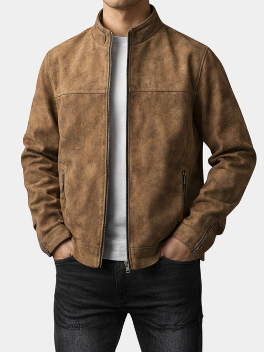 Veste de moto coupe slim